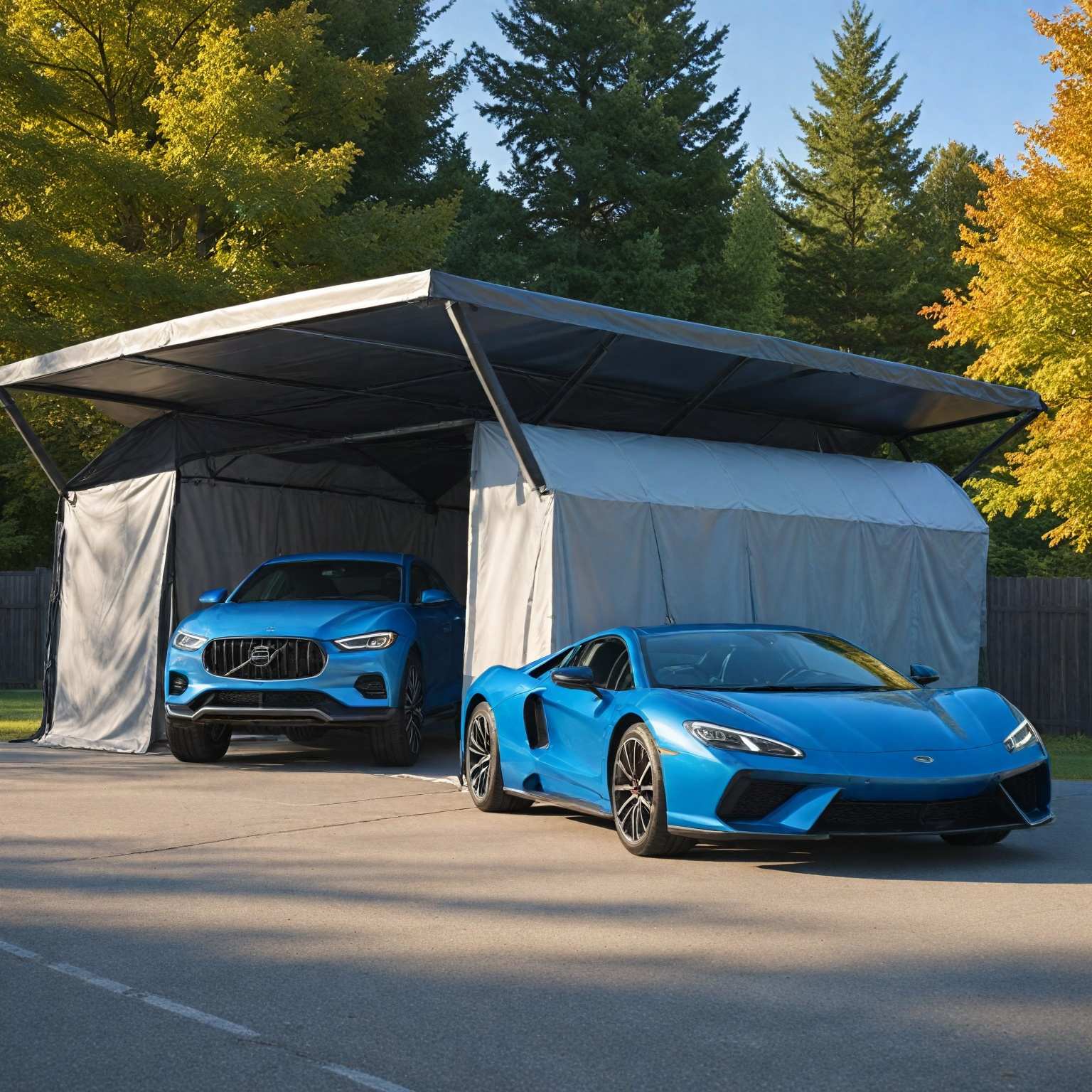 ポータブル全天候型車両収納ガイド2025：最適な保護方法を探る