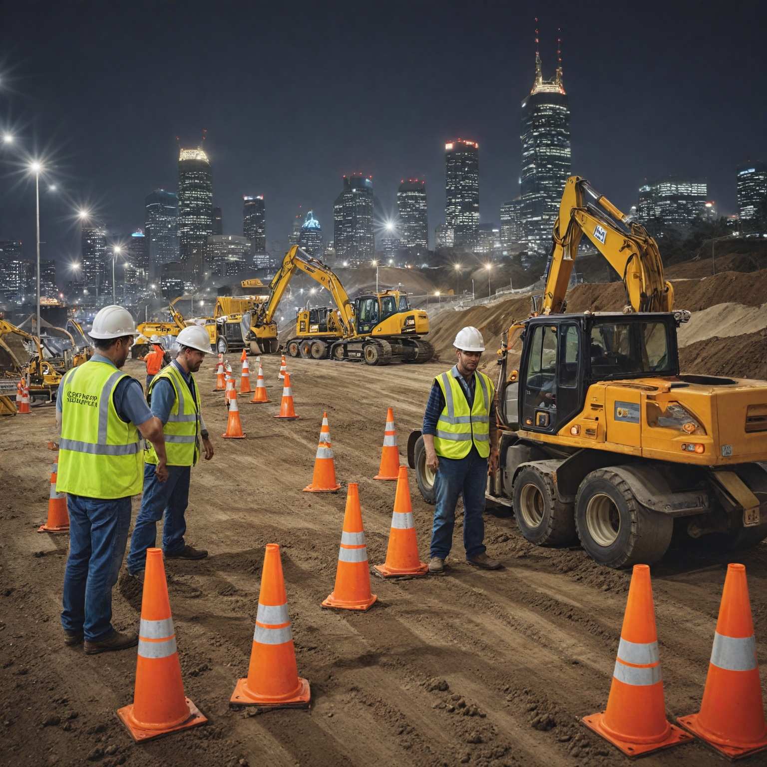 7 kroków do rozpoczęcia kariery w budownictwie drogowym na nocnej zmianie w 2025